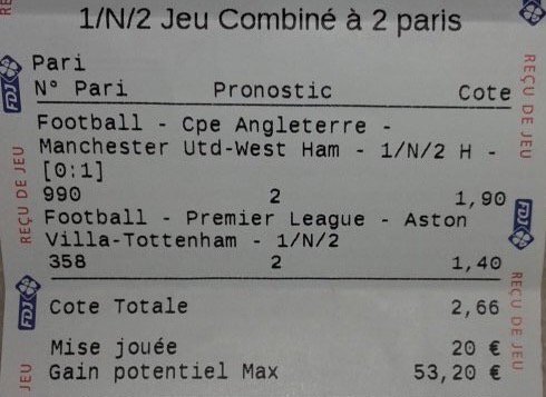 Fixed_MatchFr's tweet image. Je vous met le 2eme Paris qui m'a permis de faire le 1 er fixed gagnant