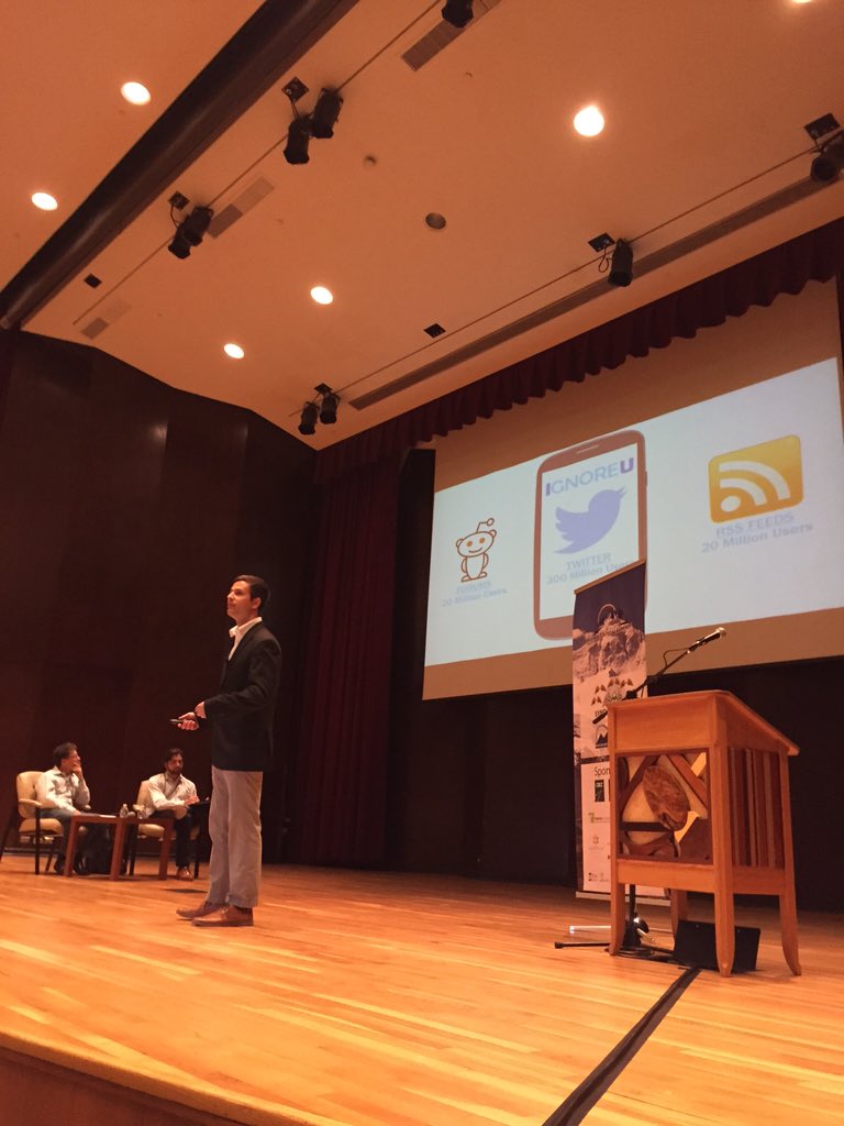 Dave_HarrisCO's tweet photo. Carmelo from @IgnoreUApp killing it at the University Startup Challenge #2016acs. U better not Ignore this Carmelo https://t.co/5IEllYb1y3