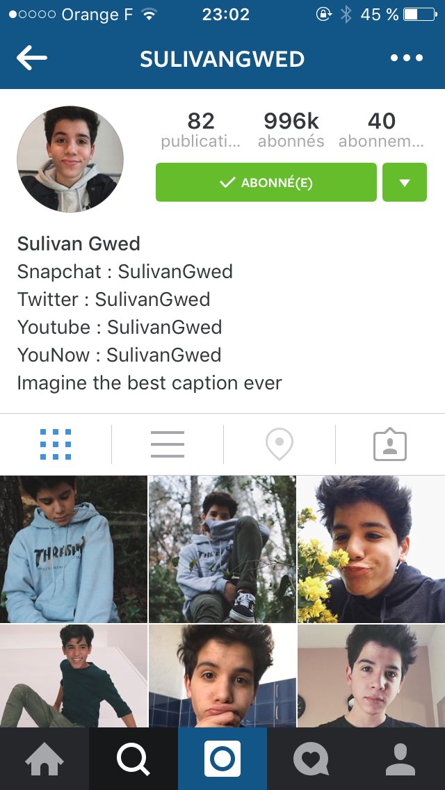 Sulivanrpgcmp's tweet photo. Presque 1M sur Insta 😍 https://t.co/H4vI4jKojp