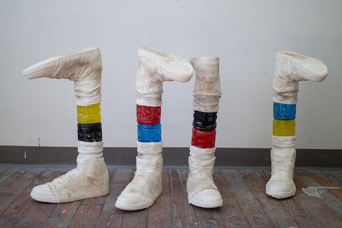 exhibitiona's tweet photo. 'Let's Walk,' a group show opens Weds at Cuevas Tilleard. #PhilipHackworthAshley #AlexanderHeffesse #ArielDill https://t.co/mYFHgBlwI5