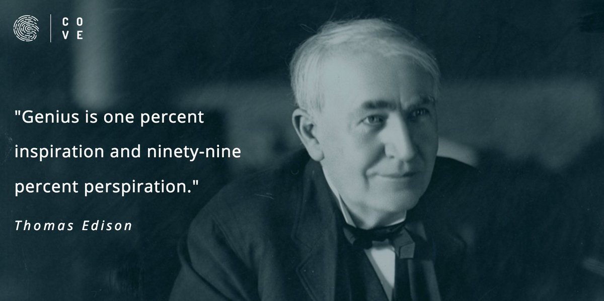 UCICove's tweet photo. Thomas Edison, inventor and businessman, highlights the importance of hard work in #entrepreneurship and #innovation https://t.co/6dsKKAECsX