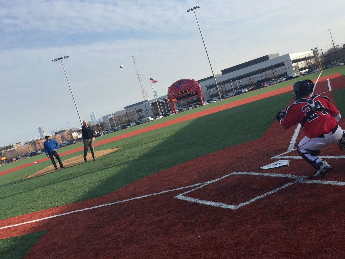 ChicagoParks's tweet photo. #ParksCEO Mike Kelly &amp; @Alderman_Pawar helped kick off #openingday at #KerryWoodCubsField @ #ClarkPark w/ 1st pitch! https://t.co/tGdXWGU5b1