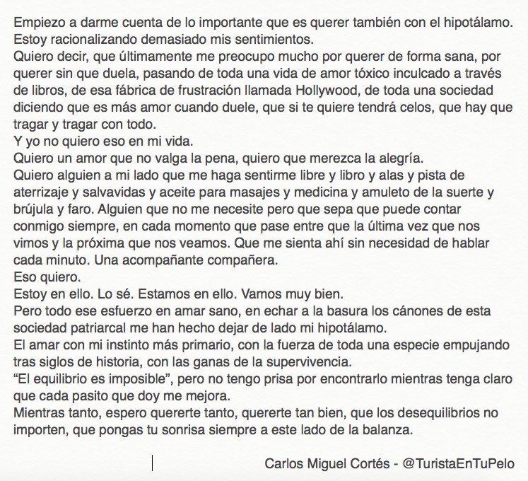 TuristaEnTuPelo's tweet photo. Te quiero también con el hipotálamo. https://t.co/PKXw1XfBOK