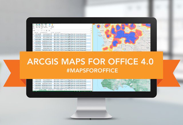 Make smarter decisions with the new ArcGIS #MapsForOffice 4.0. Get it today: esri.com/office