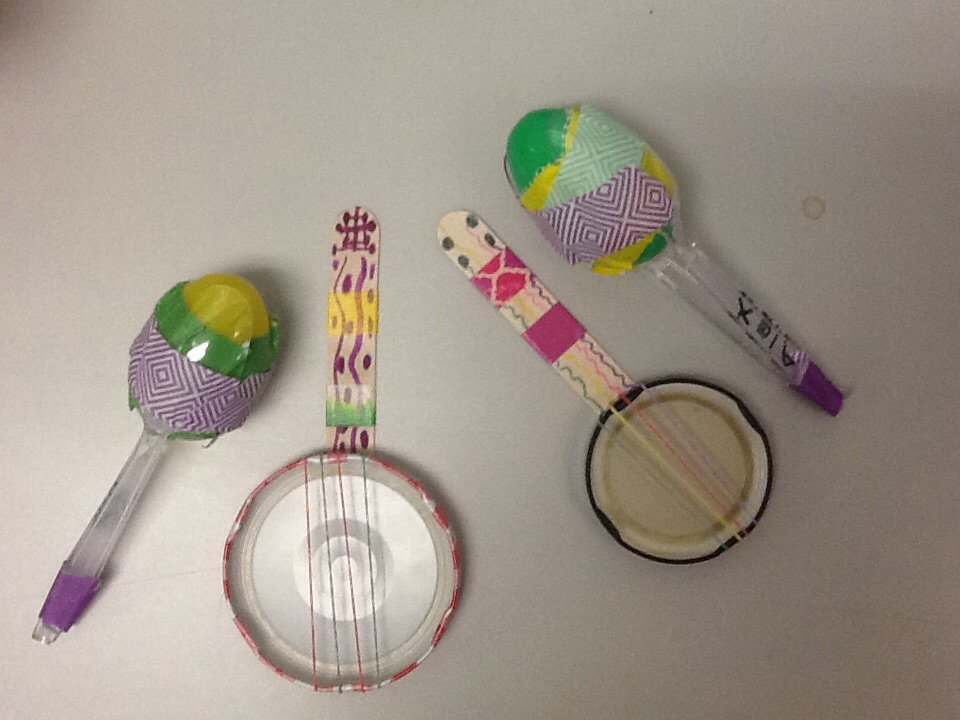 BreckElMusic's tweet photo. Check out the neat pitched and unpitched instruments the BRE 1st graders made! https://t.co/jdJ6WhMFqP