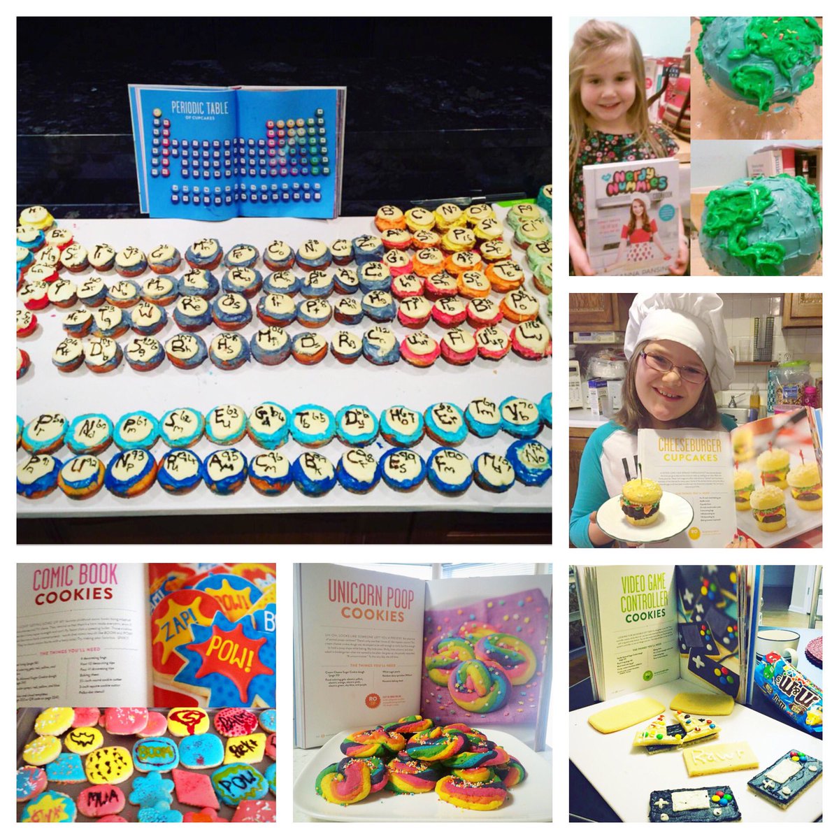 RosannaPansino's tweet photo. What is your favorite #NerdyNummiesCookbook recipe to make? 📚🍪🦄🌎🍔 https://t.co/sari0YtxwT