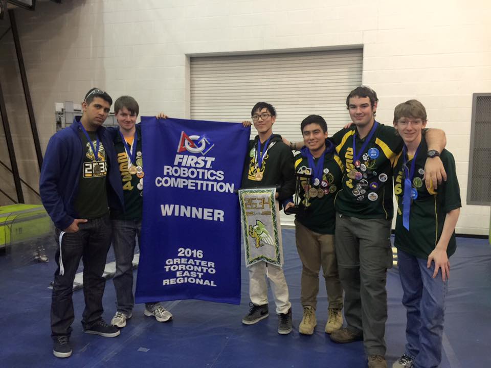 KevinDaLam's tweet photo. I am proud as a mentor of Chaminade's Robotics Team 2634, Winners of 2016 GTR East. Off to USA, FIRST Championship! https://t.co/Un5D9wxlop