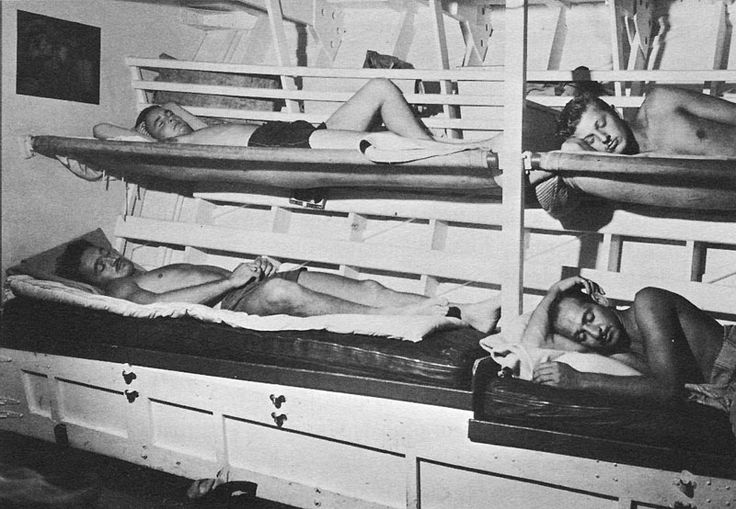 USNavy's tweet photo. MT @NavyHistoryNews: These #USNavy #Sailors enjoy quick snooze on PT boat during #WWII.  #NationalNappingDay https://t.co/wKOY7LHjGx