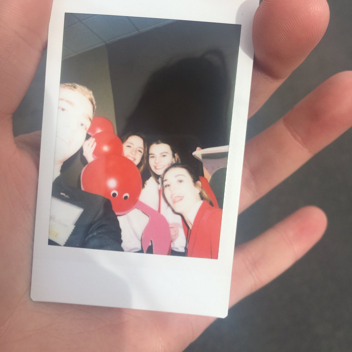 BWHBPA's tweet photo. #bpabobpix @BPABOB we tried our best to take a selfie with a polaroid.. didn't turn out too bad, did it? #mtbpa2016 https://t.co/naFfS7m0eY