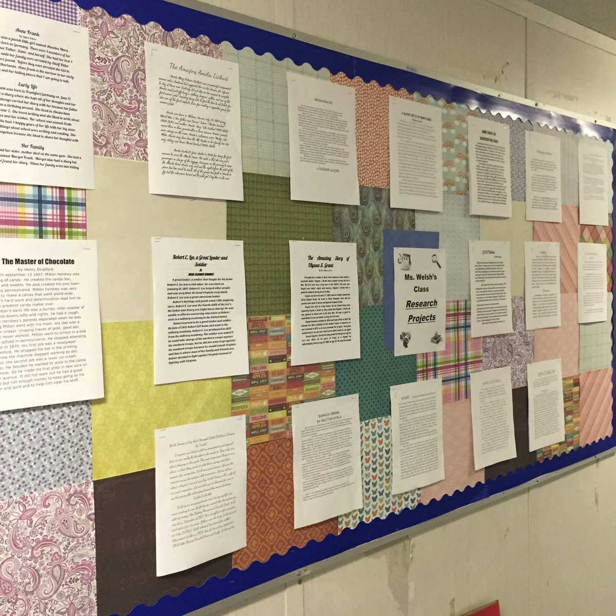 Ms_Welsh1's tweet photo. Check out our third quarter research papers! #BRCpride Getting ready for middle school! @missvanderhoof #LeoNight https://t.co/CrHdwlAabw
