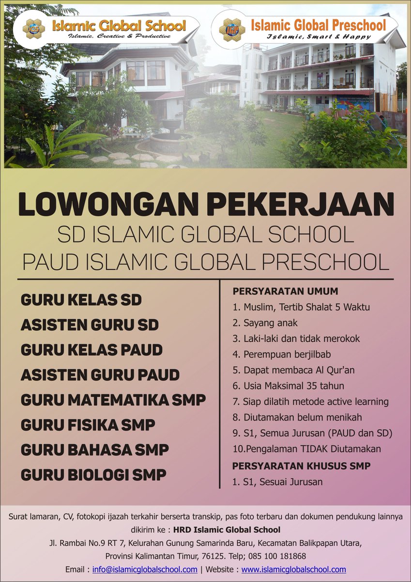 lowongan kerja guru <a href="/lokerkaltim/">LowonganKerjaKaltim</a>