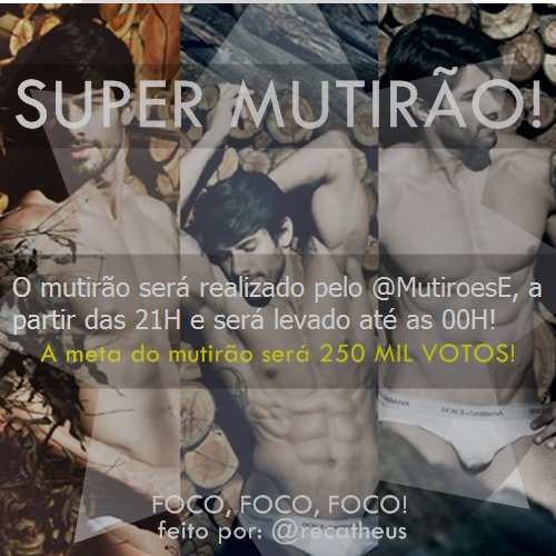 hablagersin's tweet photo. A partir das 21H começa o SUPER MUTIRÃO com o @MutiroesE que irá até as 00H de hoje. Vamos com tudo! 🙌🏻💪🏻👊🏻 https://t.co/aWR2GPAw2l