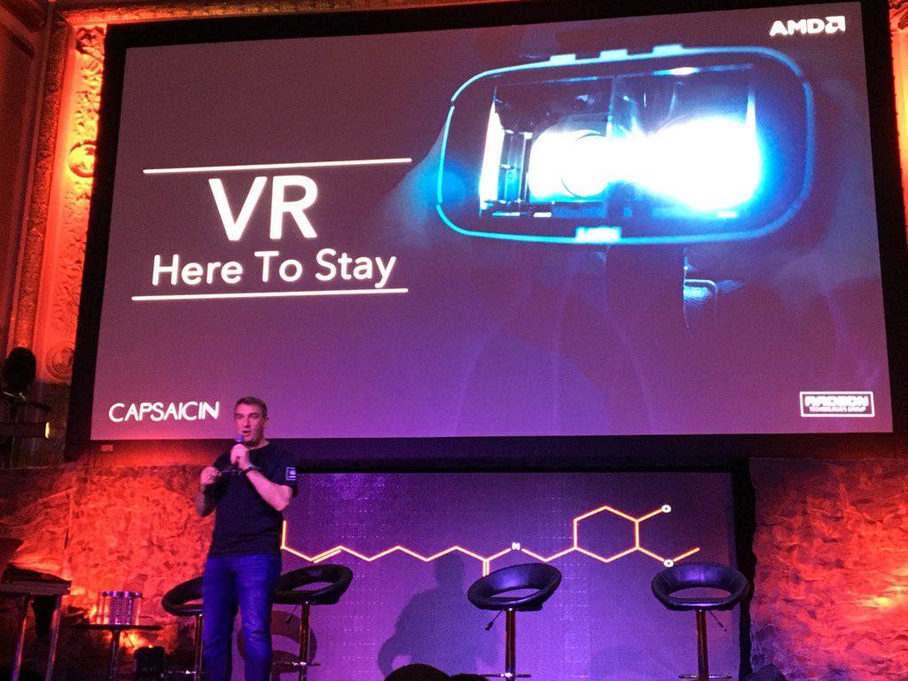 ryanshrout's tweet image. Just had @Roy_techhwood jump out on stage. #AMDCapsaicin Enthusiasm abound.