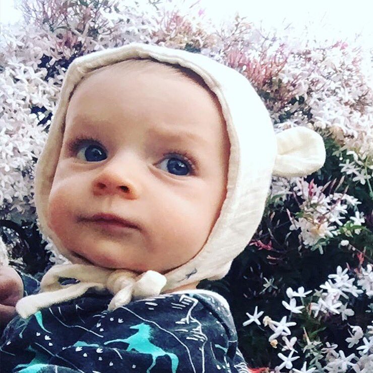 elliefunday's tweet photo. Look at them beautiful eyes! Thanks @moody_is_my_cowgirl_name for this sweet capture of your cutie in our #bearcap. https://t.co/NK5UR6yUA4