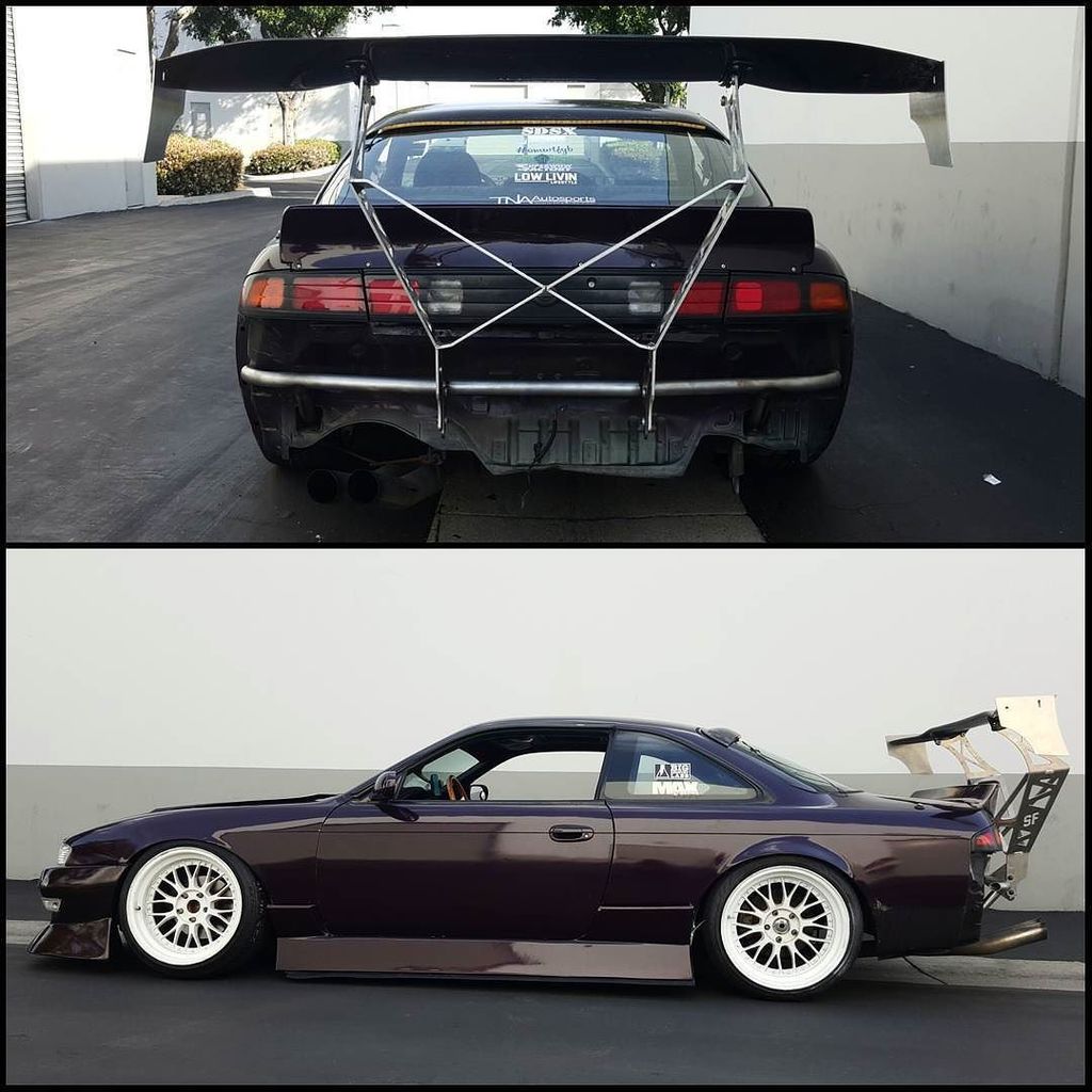 S14 rear bash bar with our "Typhon" Chassis Mount Wing is now ava...