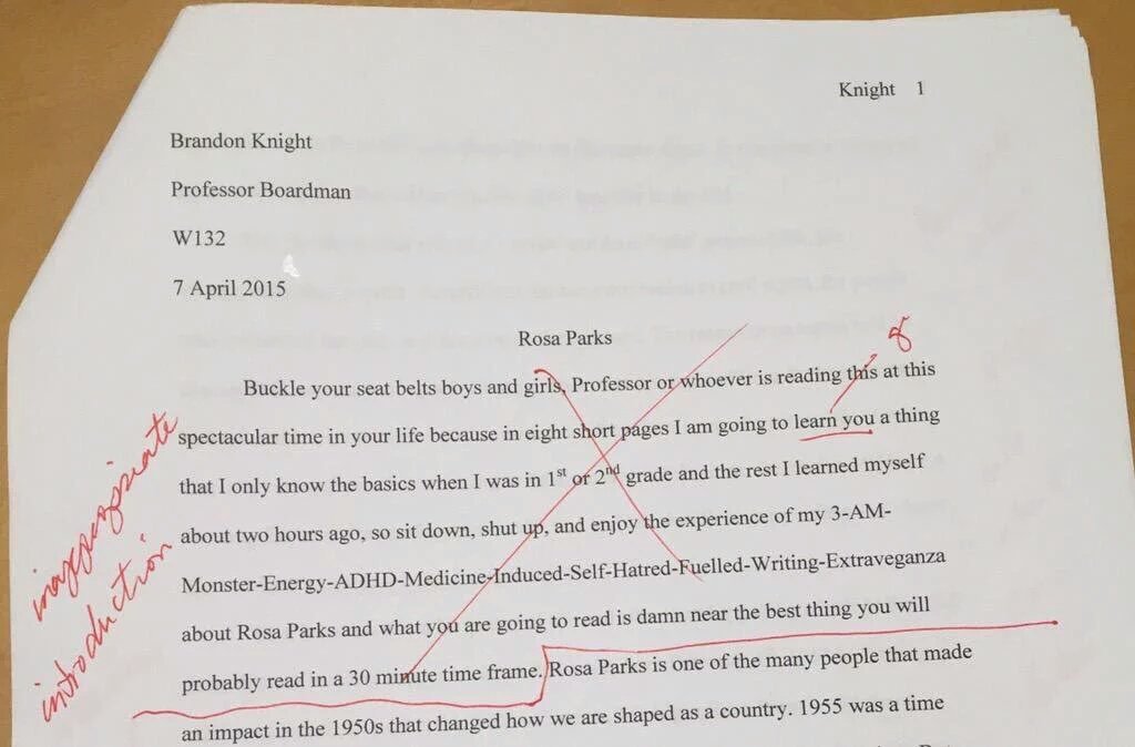 echemadubuike's tweet photo. Look how Brandon started his paper lol 💀 https://t.co/rsaSX2Es6x