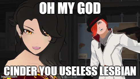 LOL <a href="/EnchantingThief/">Roman Torchwick</a> <a href="/ChaoticFlames_/">𝐍𝐚𝐯𝐲 𝐑𝐮𝐛𝐲</a> (just tagged one random Cinder and Roman)