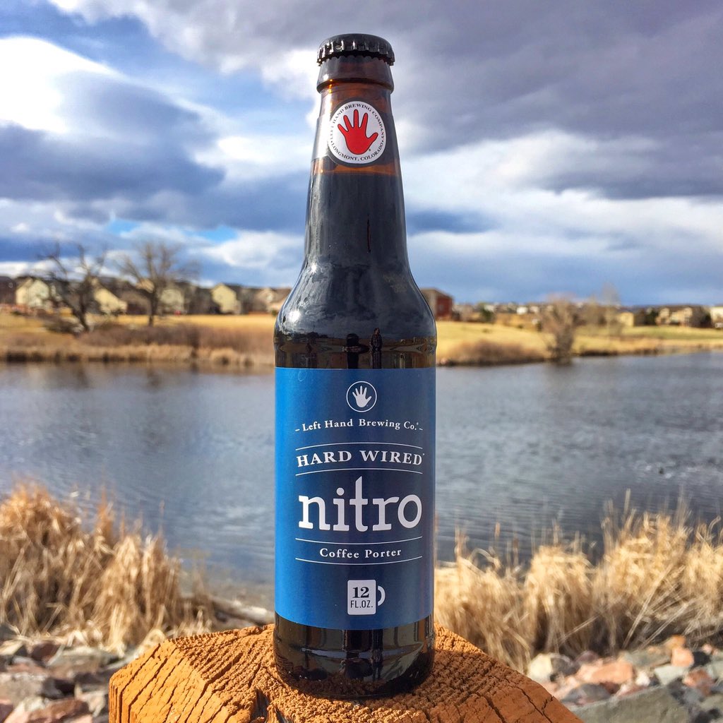 LeftHandBrewing's tweet photo. It's still light out and that is worth celebrating! (Not that we need a beer excuse 😉). #PourHard #HardWiredNitro https://t.co/Xxh3ECv0YB