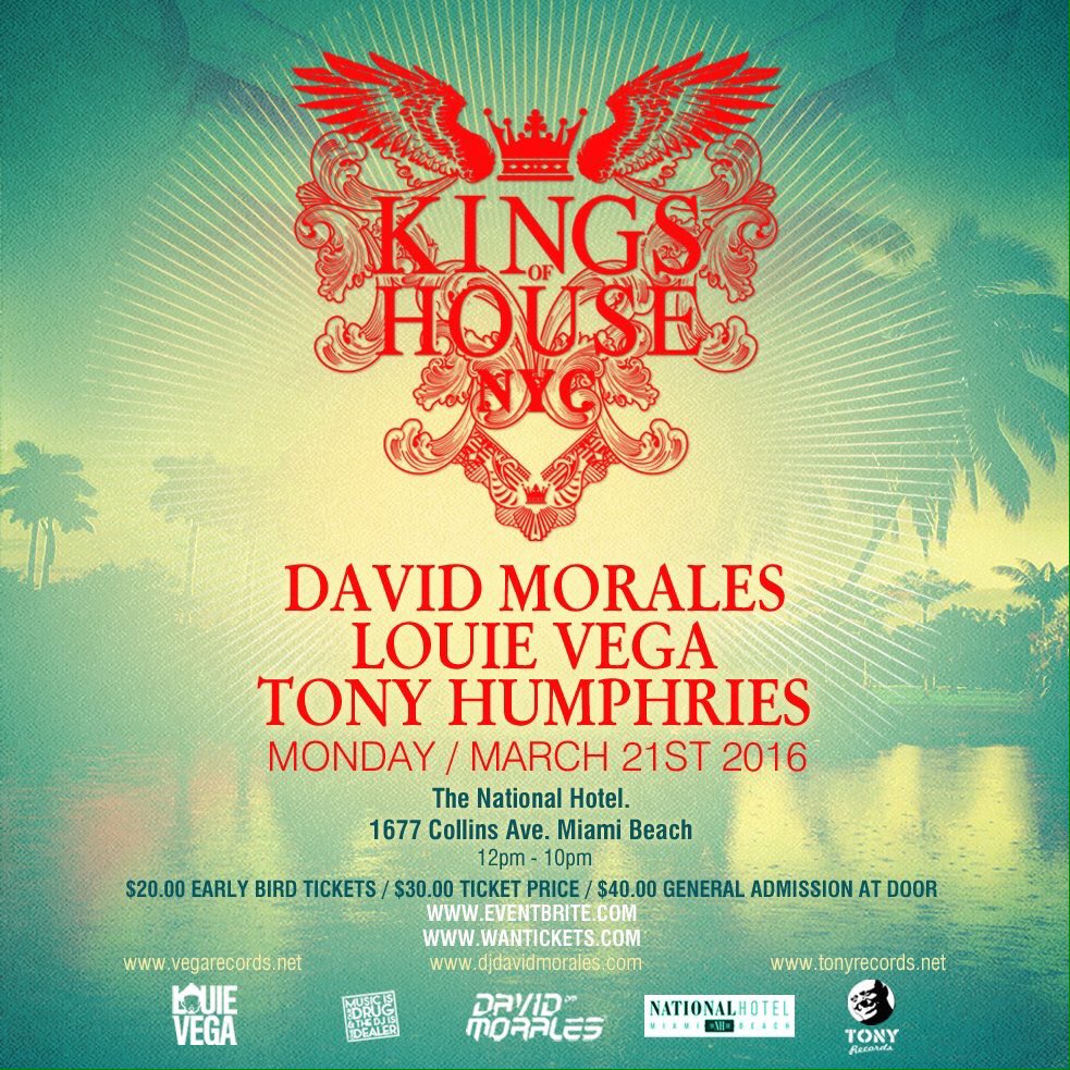 DJDavidMorales's tweet photo. .@NationalMiami on Monday 21st March for the #KOHNYC party. Full details are here >> https://t.co/WTDVIs0gL6 #WMC16 https://t.co/3aqEbH5i6g