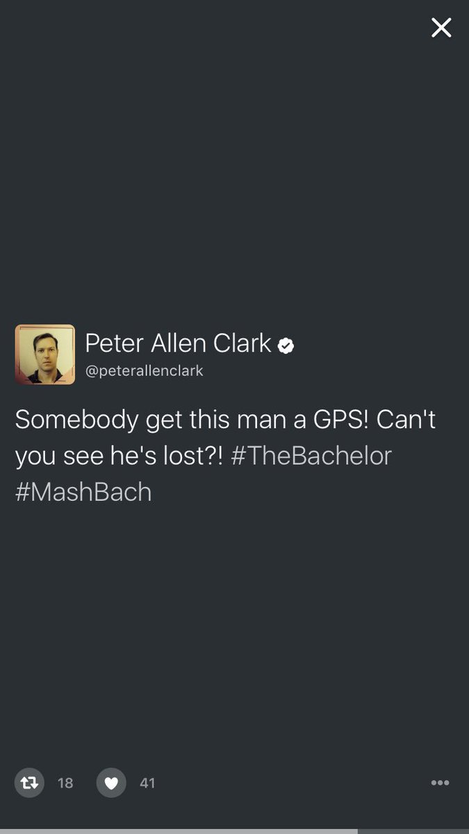 film_girl's tweet photo. From Bachelor virgin to Twitter Moment, welcome to #BachelorNation #TheBachelor #MashBach https://t.co/wFNld8NofM