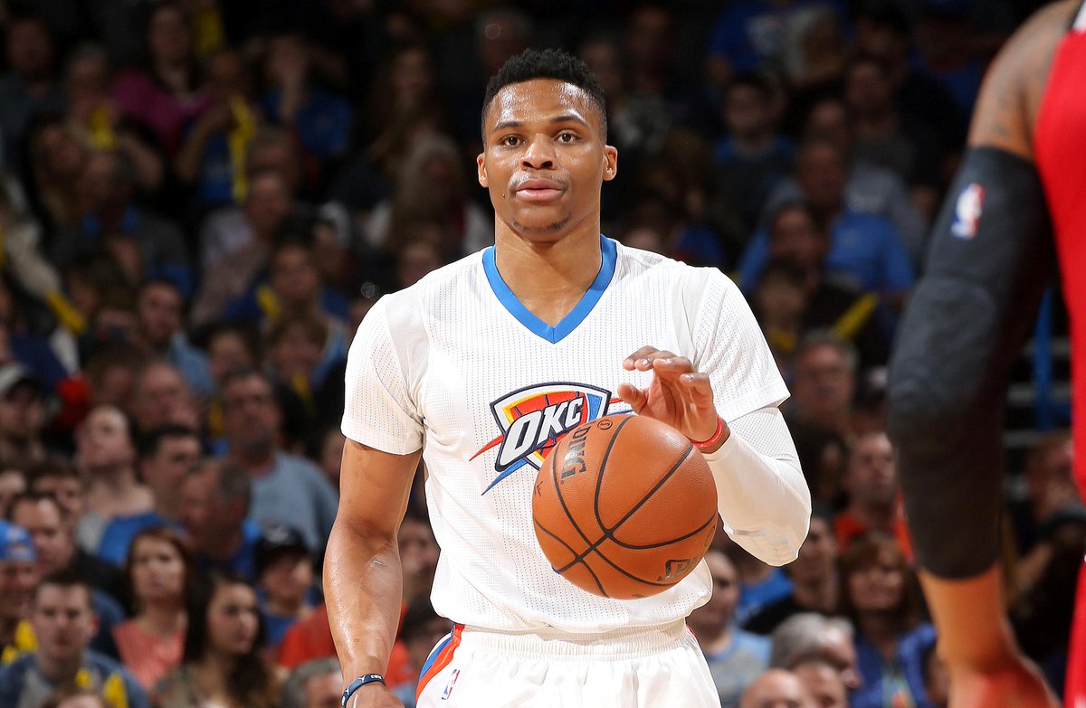 SportsCenter's tweet photo. The Thunder are 12-0 this season when Russell Westbrook gets a triple-double. https://t.co/9svI0vXdHS