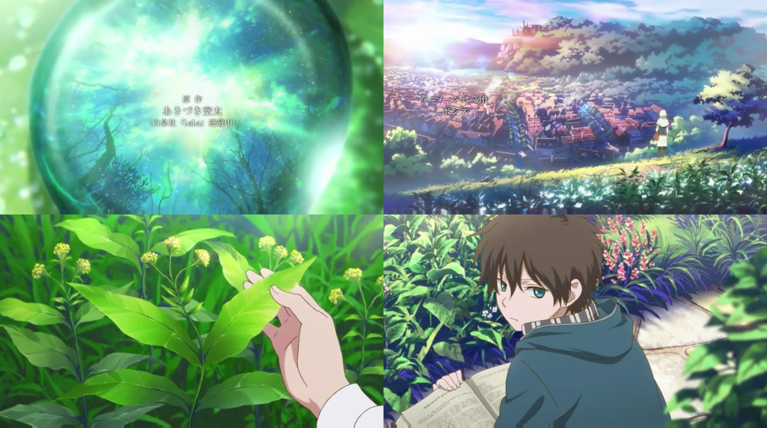 中級2 夏色キセキ10周年 アニメ版赤髪の白雪姫って自然描写がすごく細かいのな 植物たちがまるでそこにあるかのような世界観と色合いが繊細で生き生きしている この感覚は 蟲師 と通じるところがある アニメ見るときいつも背景ばかり見ているのでそう