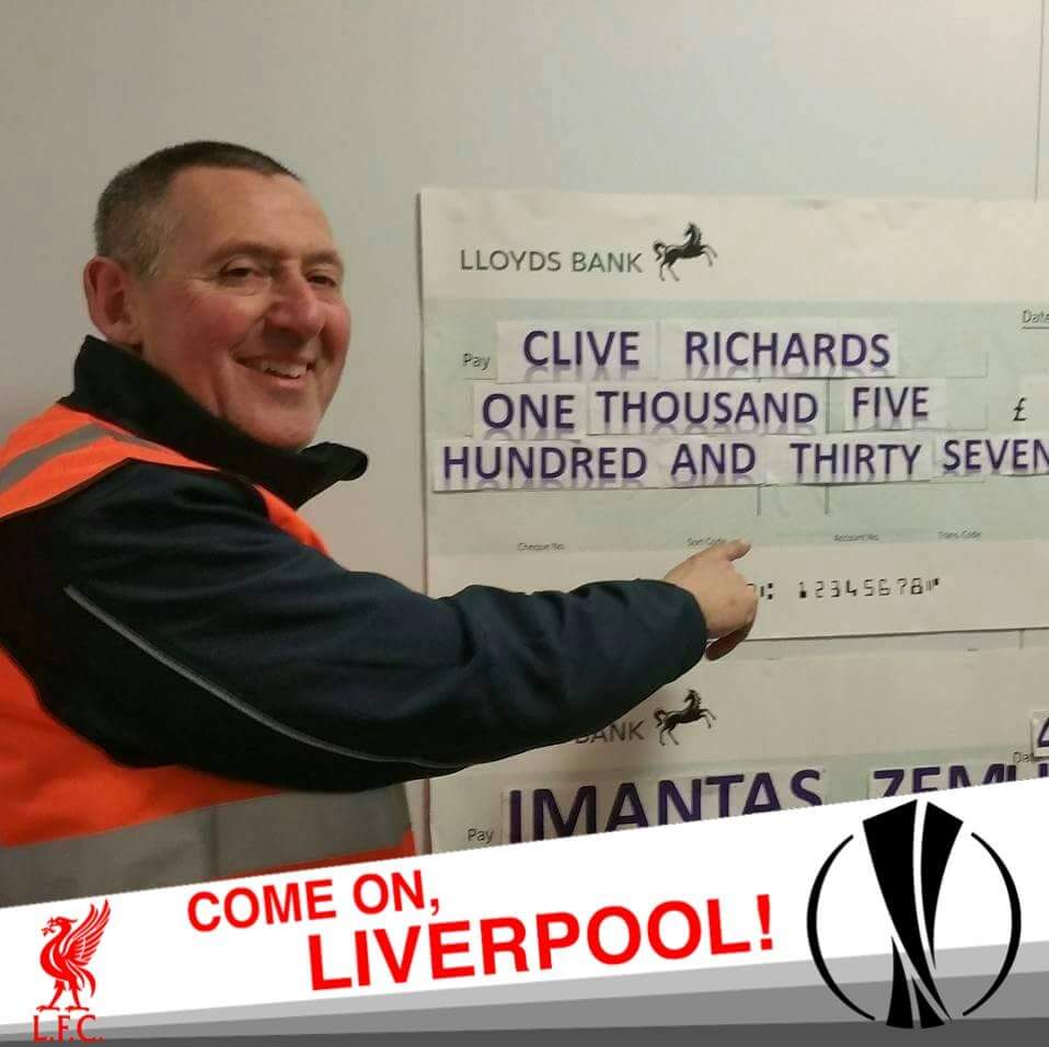 Well done clive richards for winning football accumulator <a href="/AvonmouthNights/">TescoAvonmouthNights</a> <a href="/AvonmouthDC/">Tesco Avonmouth</a> <a href="/G__1980/">Gareth Rogers</a> <a href="/rutter552/">Mrs Rutter</a>
