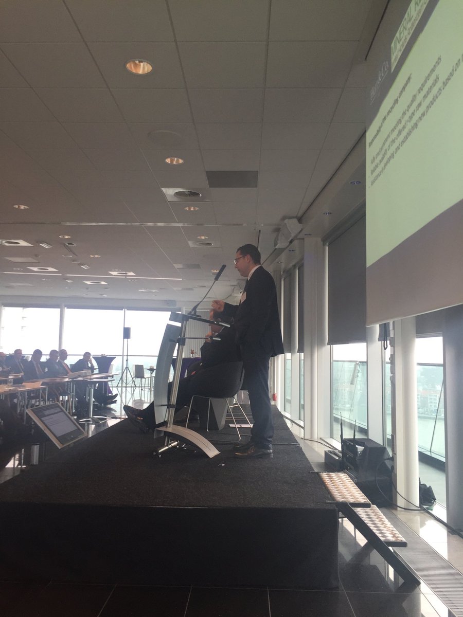 IsmeneClarke's tweet photo. @getIMFORMED Horn speaking on mineral recovery from secondary raw material. https://t.co/rDDYDZR8H3