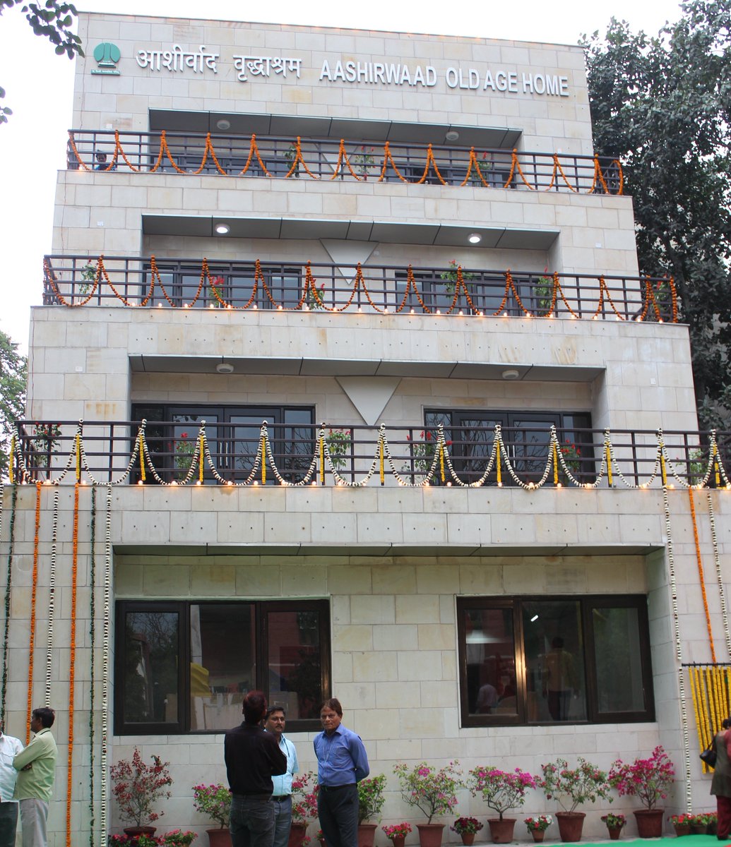 SmartNewDelhi #SmartInitiative CM inaugurates 'Aashirwad' – an Old Age Home  at Kali Bari Marg New Delhi – 14-03-16, image size:1035x1200