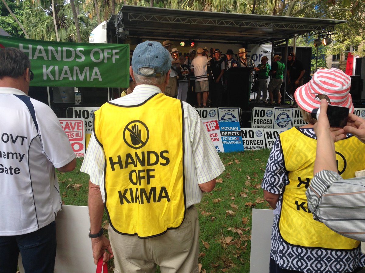 KiamaBlowhole's tweet photo. Kiama Represented BIG TIME at the anti merger rally in Sydney on Sunday! https://t.co/RLWo5Ppynb