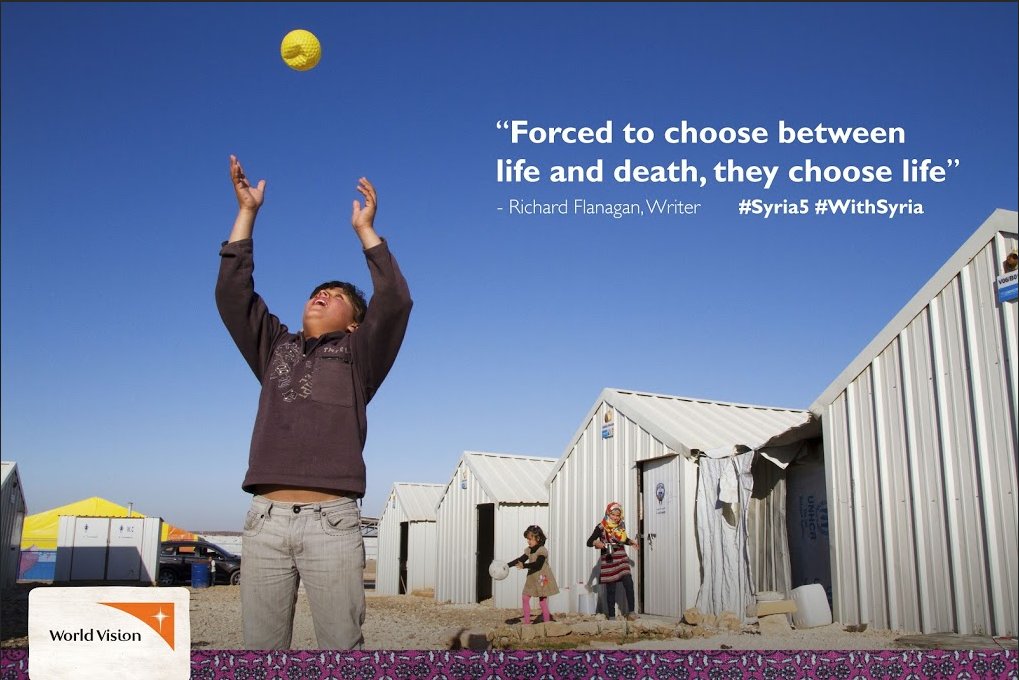 WorldVisionAus's tweet photo. "Forced to choose between life and death, they choose life" - @flannotas #Syria5 #withSyria https://t.co/guO6IeiHjr https://t.co/gtw5LVeurM