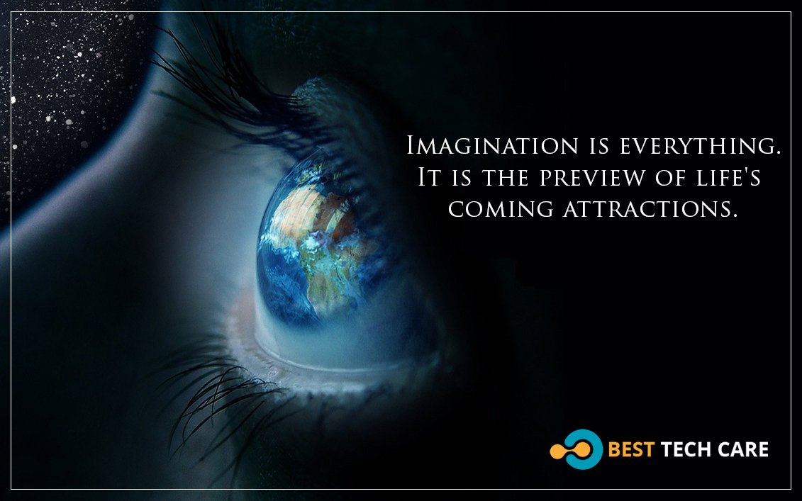 besttechcareusa's tweet photo. Imagination is everything. It is the preview of life's coming attractions. For more quotes: https://t.co/OoDeRDfGBp https://t.co/chZGUZC05D
