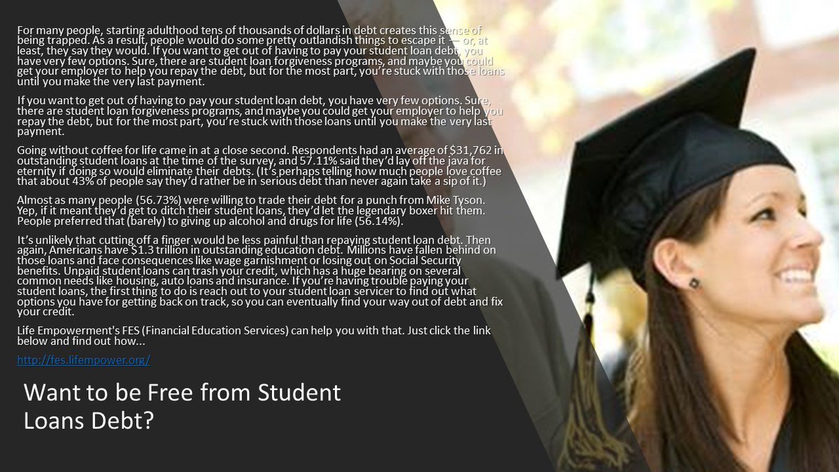 CodestackJesus's tweet image. Student Loans debt bother you? We can help you!