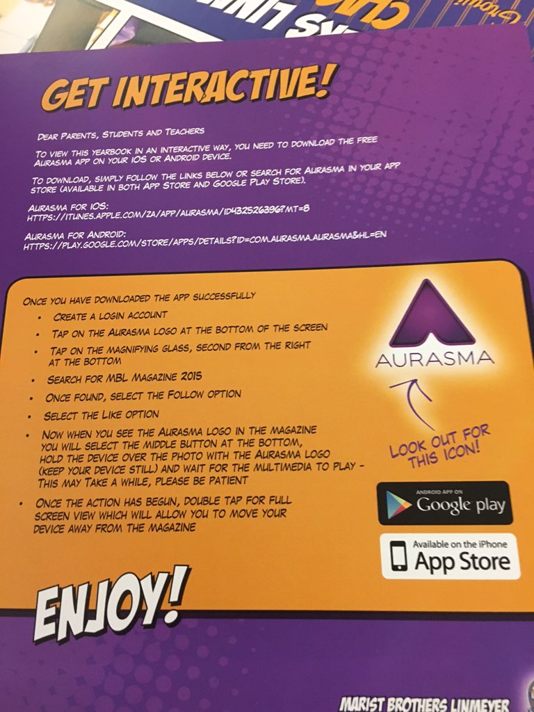 MichelleLissoos's tweet photo. Marist brothers linmeyer uses augmented reality to bring alive year book @tracej_b  #ipadedsummitza https://t.co/9Vh7MM60nd