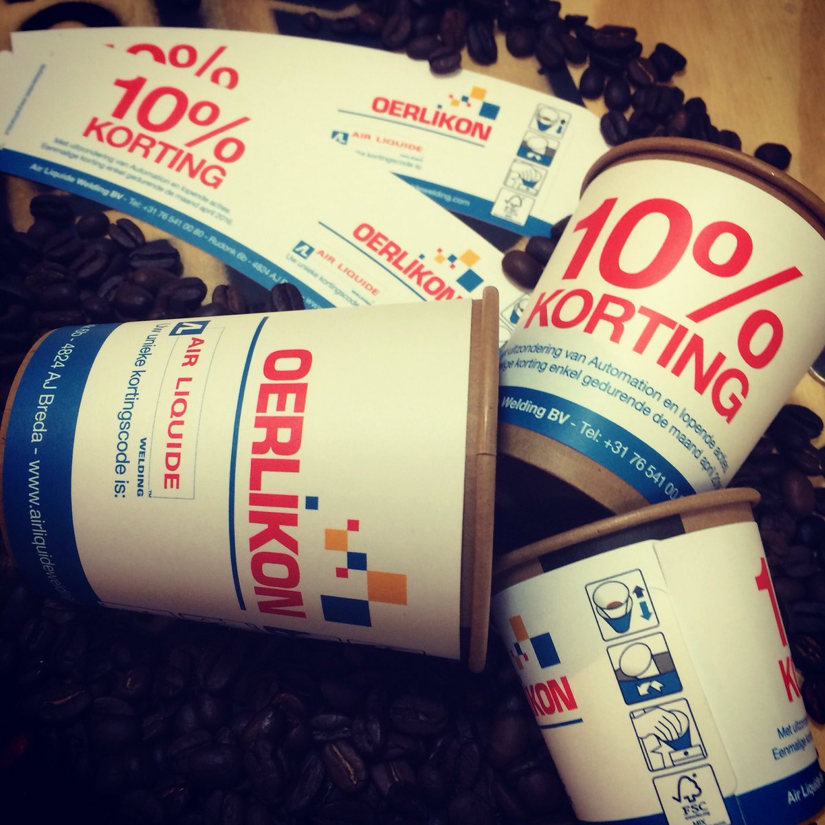 graphicbarista's tweet photo. Op naar #TechniShow 4dagen #koffietheechoco bij @AirLiquideBNL speciale cups #standA006 #hal10 #koffiebekerwikkels https://t.co/wLfl0oUgyP