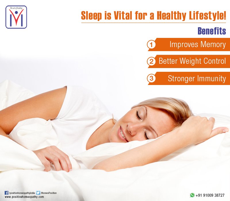Sleep is vital for a #healthylifestyle! #ImprovesMemory, #BetterWeightControl , #StrongerImmunity.