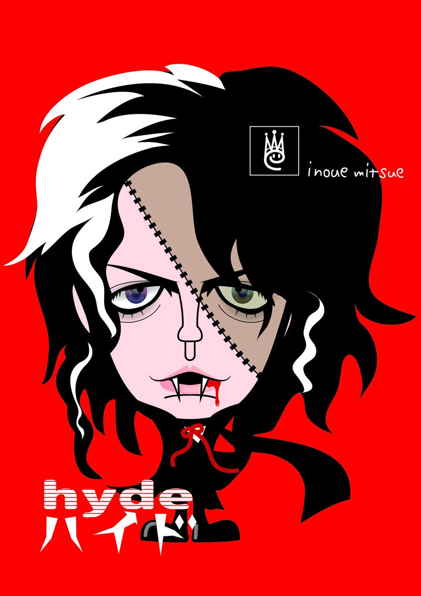 いのうえ蜜笑 A Twitteren Hydeさんをブラックジャック風に描いてみた Hyde Vamps 似顔絵 イラスト T Co 5hdeup4jja