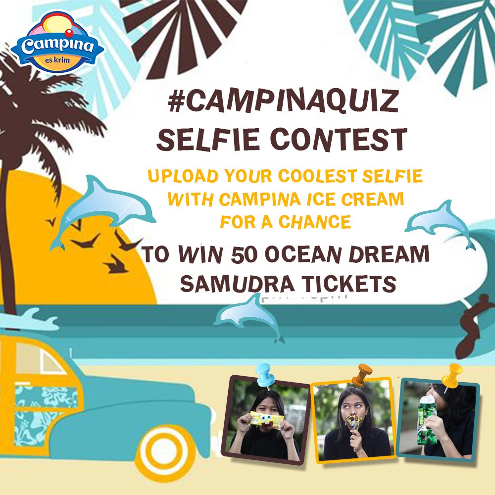 campinaicecream's tweet photo. Upload selfie kamu brsma es krim Campina &amp; dptkn 50 tiket Ocean Dream Samudra Ancol untuk 25 pemenang! #CampinaQuiz https://t.co/luBF2XJnNI