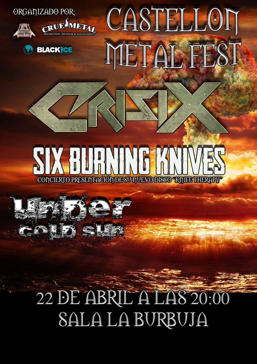 Under Cold Sun estará en el CASTELLON METAL FEST