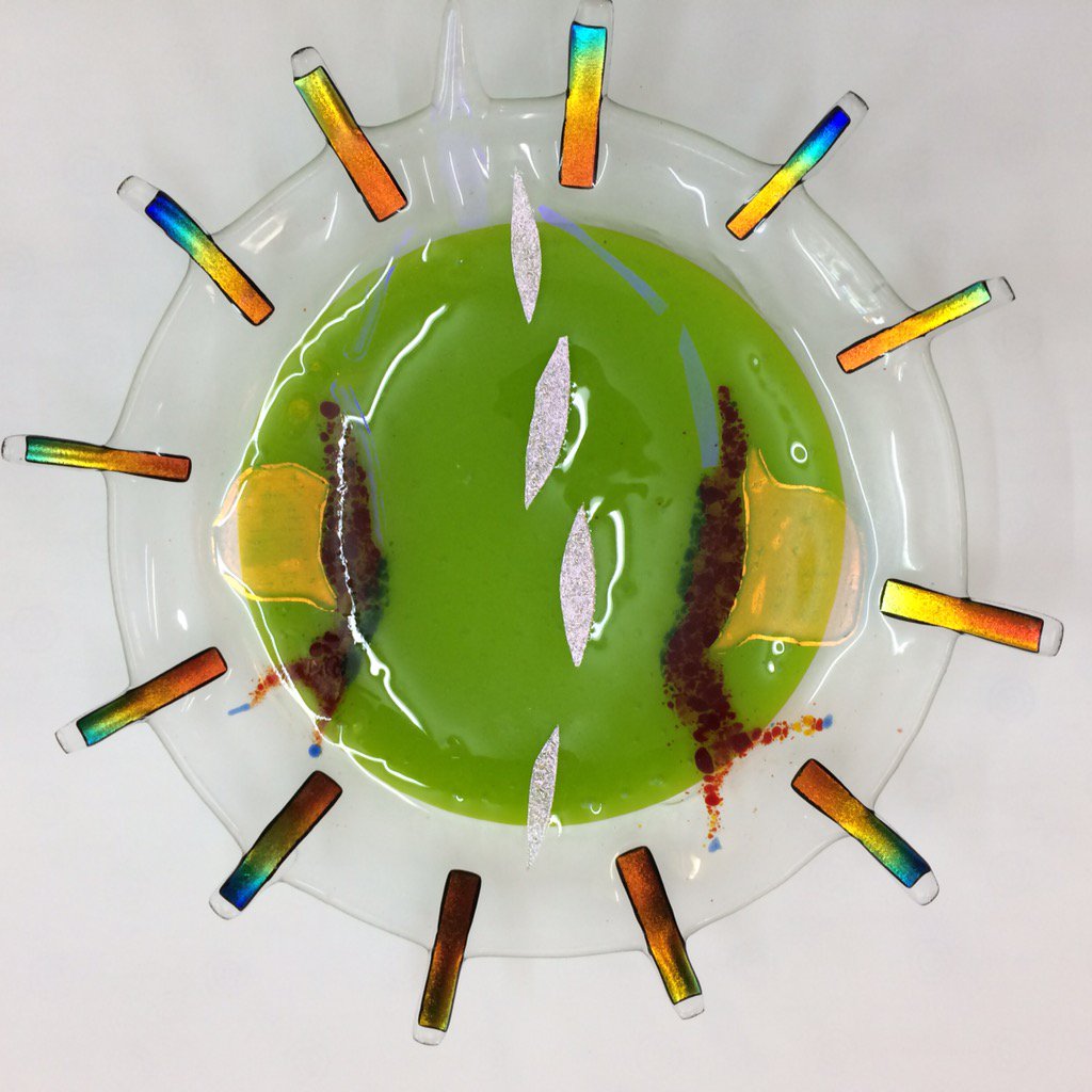 angelabradyRIBA's tweet photo. "Slugs n Snails" #fuseglass hot out of the kiln https://t.co/5U0pKMskcY