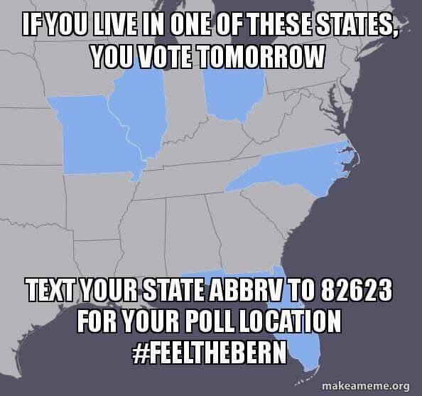 #Decision2016 #votingmatters #DumpTrump #NoHillary #FeeltheBern https://t.co/2a8eHGpzjJ