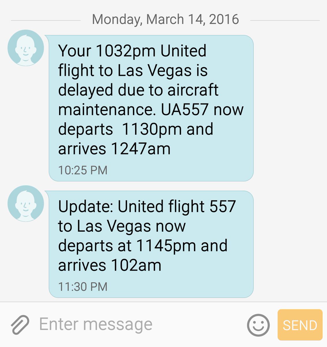 AriVip's tweet photo. @united if I'm late to check in I have to buy a new flight but when your planes are constantly late are u refunding? https://t.co/fUwt50ExpF