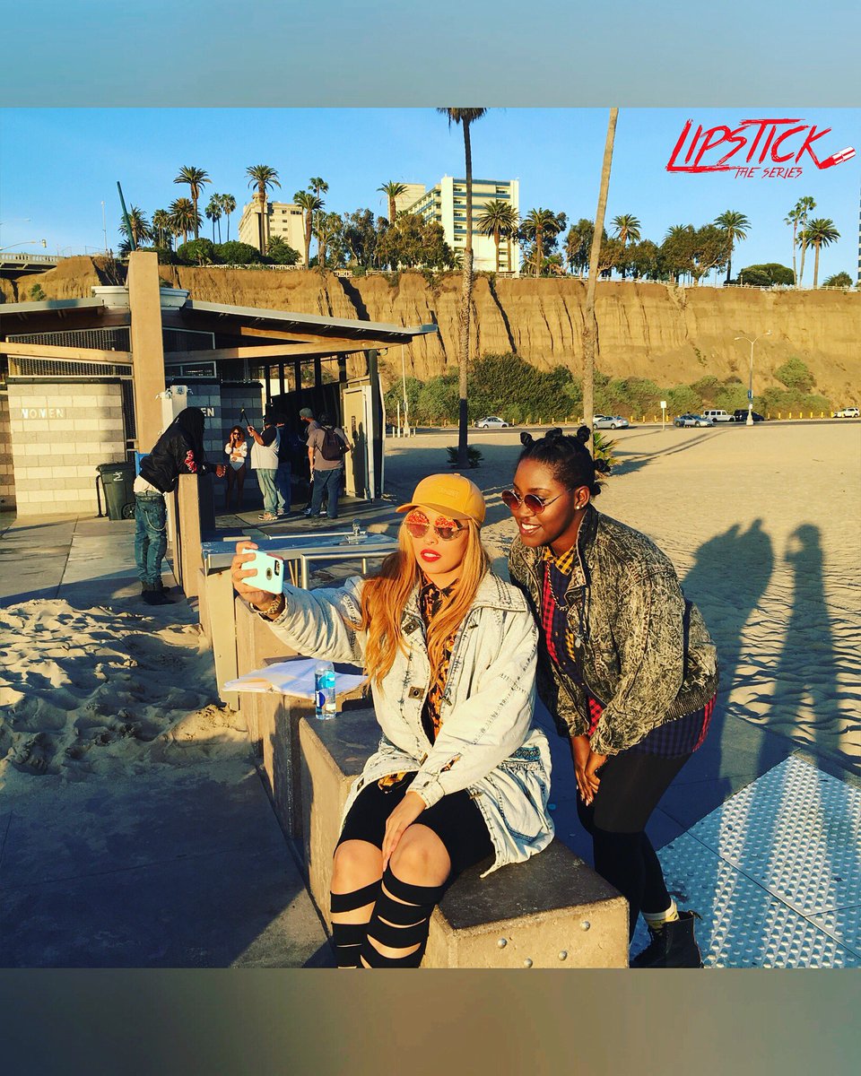 LipstickSeries's tweet photo. So happy that @larayia &amp; Cheyenne Of @Apuletown 👈 FOLLOW THEM -clothing came to the set &amp; made the cast look dope!💋 https://t.co/J6k9NjSdbq