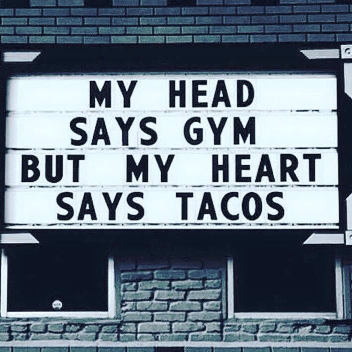 Tips2GainWeight's tweet photo. Gym or tacos? https://t.co/YR4PxVmbQ0