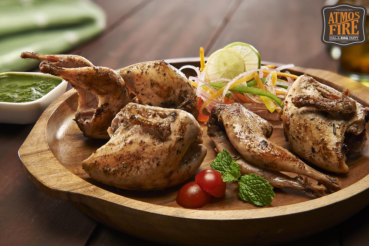 GetAtmosfire's tweet photo. Quail is a rich source of vitamins &amp; micronutrients. Try our #BarbecueQuail at your next party with us! #Atmosfire https://t.co/Fcs2kRe2rU