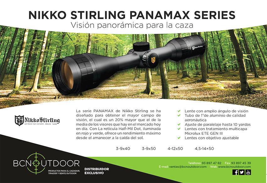 La serie #Panamax de #NikkoStirling ofrece un campo de visión un 20% superior a la media de los visores del mercado.