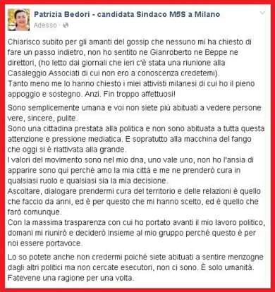 MraCnz's tweet photo. Condividete in tanti, rispettiamo la sua decisione signora Bedori https://t.co/YBYXDLVBI0