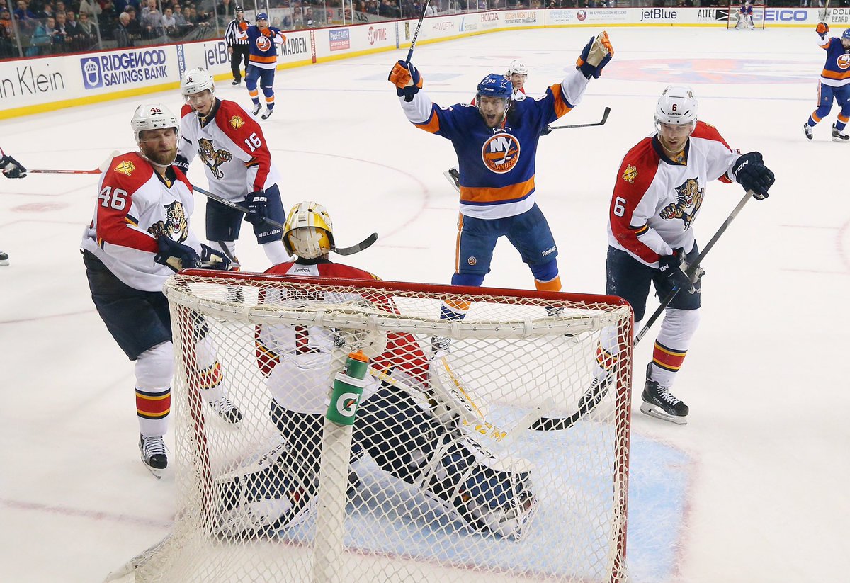 NYIslanders's tweet photo. Check out all the photos from last night's 3-2 #Isles victory over the Panthers!
📷 Gallery: https://t.co/8CBDflQAxJ https://t.co/QeYYmnLFqa