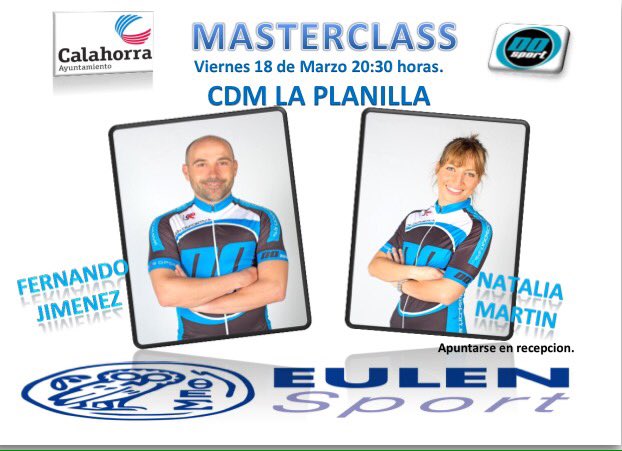 dosport_es's tweet photo. @talimartin @fernandodosport @aytocalahorra impartirán una master class en CDM la planilla te esperamos https://t.co/nvYzKb5ROp