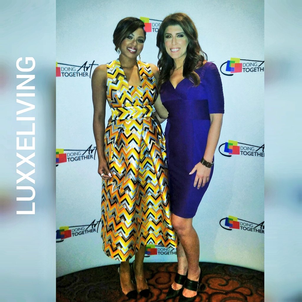 LUXXELIVING's tweet photo. @DoingArtTogether honors #AliciaQuarles &amp; #UmeshTrikha at 31st Annual Benefit w/ emcee #LaurenScala #DATBenefit2016 https://t.co/UVWsxTLEhv